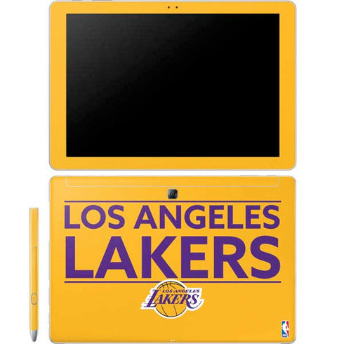 NBA Los Angeles Lakers Standard - Gold Galaxy Book 12in Skin